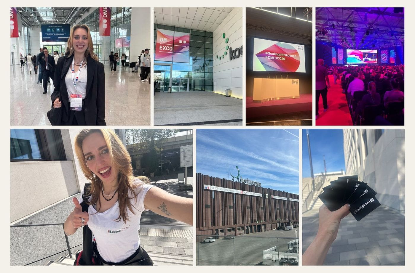 DMEXCO 2026 in Köln – Collage vom BrandSimpli-Messebesuch