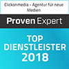Proven Expert - Top Dienstleister 2018